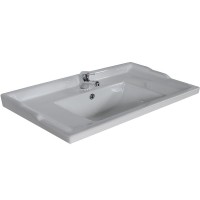 Раковина ASB-Woodline Melana 800-F80 81 17894 Белая фаянс накладная