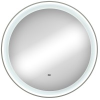 Зеркало Континент Planet D 600 ЗЛП2624 с подсветкой с бесконтактным выключателем МДФ / ЛДСП, стекло