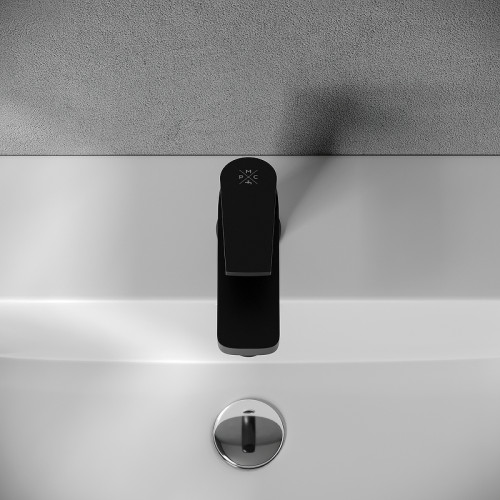 Смеситель для раковины Ростовская Мануфактура Сантехники PL7BL-001F цвет Черный