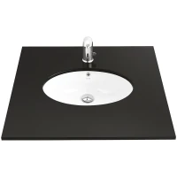 Раковина Creavit 57 TP216-00CB00E-0000 Белая фарфор встраиваемый