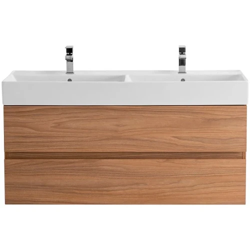 Раковина Cezares 120 CZR-MIL-120-2-LVB двойная Белая фарфор накладная
