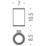 Стакан для зубных щеток Colombo Design Mini B4002.NM Черный матовый