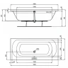 Акриловая ванна Ideal Standard Simplicity Duo 180x80 W004601 без гидромассажа
