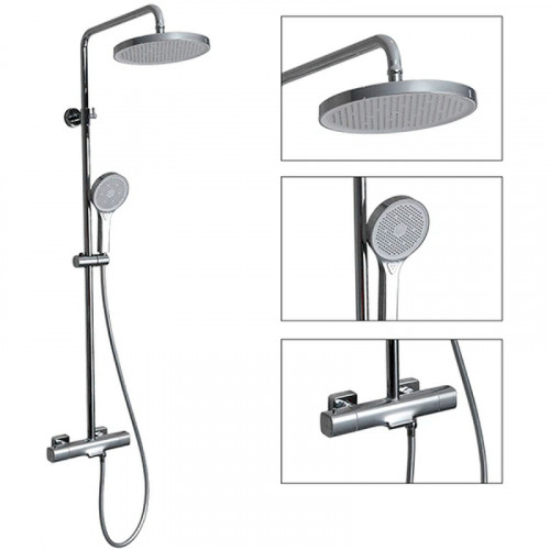 Душевая система Gappo G2495-71 с термостатом Хром латунь на стену