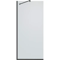 Душевая перегородка Timo TP-1190/03C-8 1190x1950 T10 в узком профиле Черный стекло прозрачное