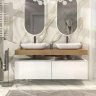 Тумба Velvex Unit 80 tp.UNI.80.2Y подвесная цвет Белый глянцевый