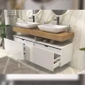 Тумба Velvex Unit 80 tp.UNI.80.2Y подвесная цвет Белый глянцевый