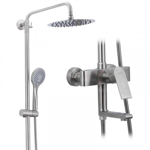 Душевая система Gappo G99-20 G2499-20 Сатин нержавеющая сталь на стену