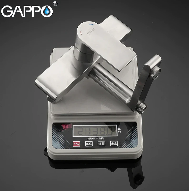 Душевая система Gappo G99-20 G2499-20 Сатин нержавеющая сталь на стену