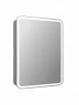 Зеркальный шкаф Art&Max Platino 55 R AM-Pla-550-800-1D-R-DS-F с подсветкой цвет Белый