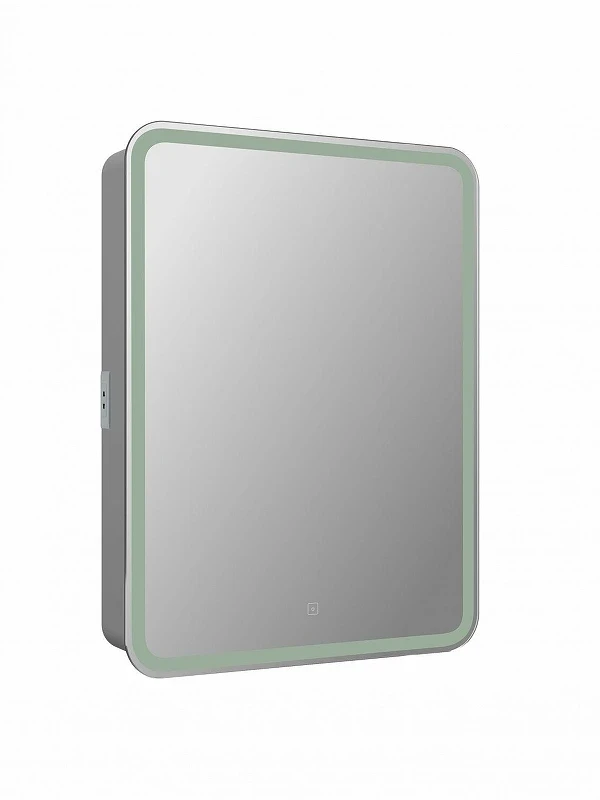 Зеркальный шкаф Art&Max Platino 55 R AM-Pla-550-800-1D-R-DS-F с подсветкой цвет Белый