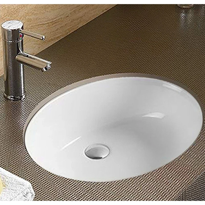 Раковина CeramaLux 60 540QA Белая глянцевая фаянс встраиваемый