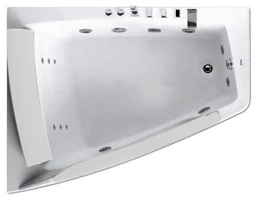 Акриловая ванна Gemy G9056BL 170х130 с гидромассажем