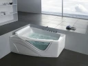 Акриловая ванна Gemy G9056BL 170х130 с гидромассажем