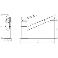 Смеситель для кухни Veragio Largenta VR.LGT-1882.CR