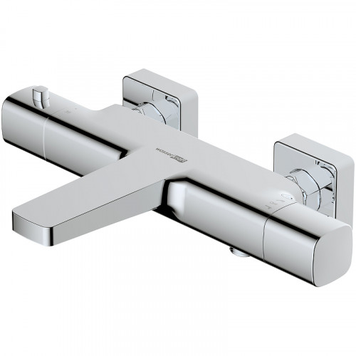 Смеситель для ванны WasserKRAFT Naab 8611 Thermo с термостатом Хром латунь на стену