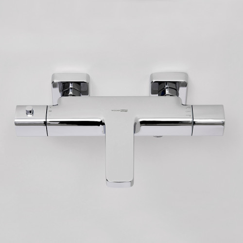 Смеситель для ванны WasserKRAFT Naab 8611 Thermo с термостатом Хром латунь на стену