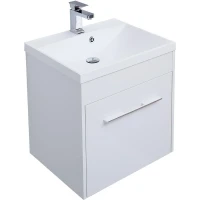 Тумба под раковину Aquanet Августа 58 210026 подвесная Белая