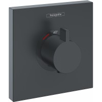 Смеситель для душа Hansgrohe ShowerSelect HighFlow 15760670 с термостатом Черный матовый латунь встраиваемый