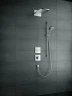 Смеситель для душа Hansgrohe ShowerSelect HighFlow 15760670 с термостатом Черный матовый латунь встраиваемый