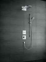 Смеситель для душа Hansgrohe ShowerSelect HighFlow 15760670 с термостатом Черный матовый латунь встраиваемый
