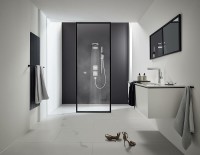 Смеситель для душа Hansgrohe ShowerSelect HighFlow 15760670 с термостатом Черный матовый латунь встраиваемый