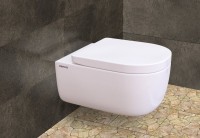 Комплект унитаза с инсталляцией Berges Ego XL 043233 с сиденьем Микролифт и клавишей смыва Хром фарфор подвесной