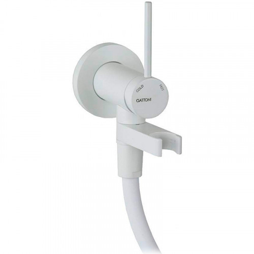 Гигиенический душ со смесителем Gattoni RT010BO Белый матовый латунь встраиваемый