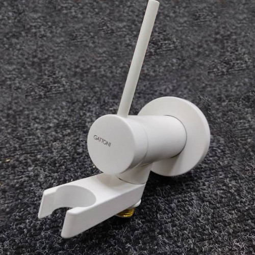 Гигиенический душ со смесителем Gattoni RT010BO Белый матовый латунь встраиваемый