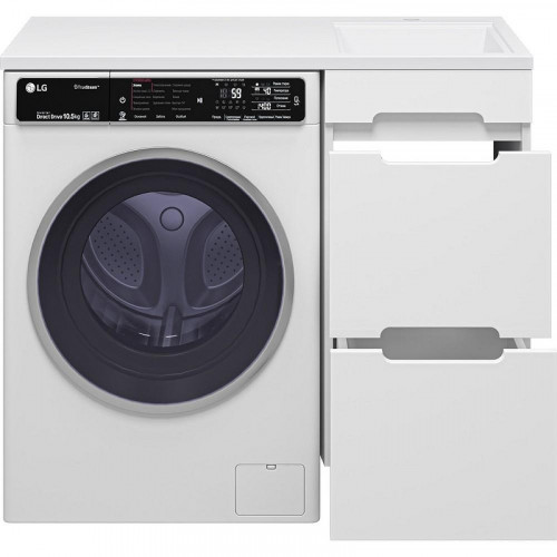 Тумба с раковиной Misty Байкал 100 R УТ000014753 Белая