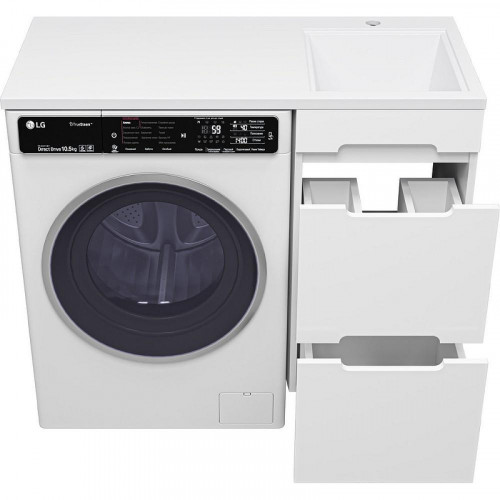 Тумба с раковиной Misty Байкал 100 R УТ000014753 Белая