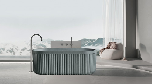 Ванна из искусственного камня AltroBagno Gianni 170x75 090212 цвет Серый гранит