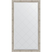 Зеркало Evoform Exclusive-G Floor 201х111 BY 6358 с гравировкой в багетной раме - Римское серебро 88 мм стекло