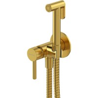 Гигиенический душ со смесителем Whitecross Y brushed gold SYSYBI2GLB Брашированное золото латунь встраиваемый