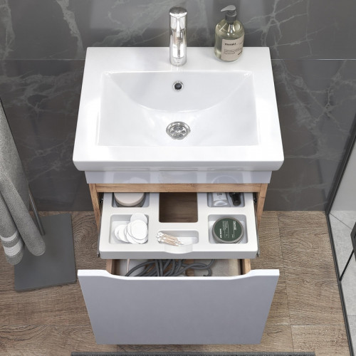 Тумба под раковину Vigo Grani 50 028 подвесная цвет Дуб золотой