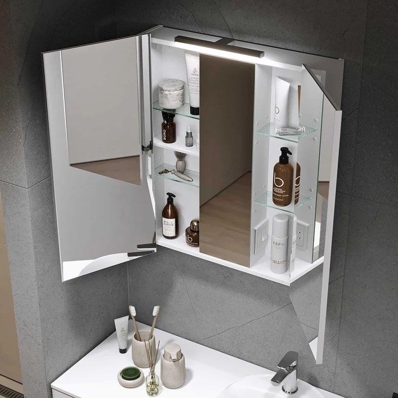Зеркальный шкаф Alavann Cosmetic 75 ALV0771001 цвет Белый