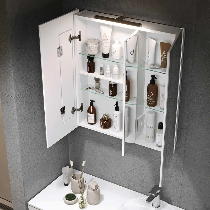 Зеркальный шкаф Alavann Cosmetic 75 ALV0771001 цвет Белый