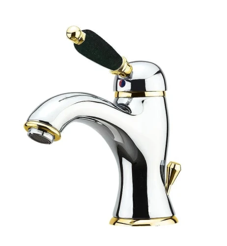 Смеситель для раковины Fiore Imperial Black 89CO5221 цвет Хром Золото