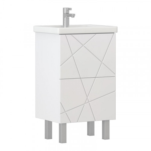 Тумба под раковину Vigo Geometry 50 tn.bsf.GEO.FOS.50.2Y цвет Белый