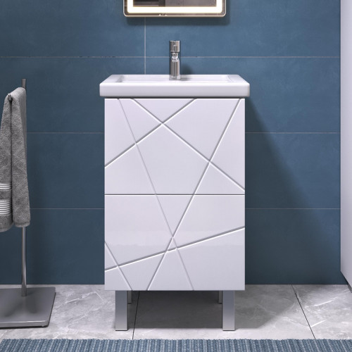 Тумба под раковину Vigo Geometry 50 tn.bsf.GEO.FOS.50.2Y цвет Белый