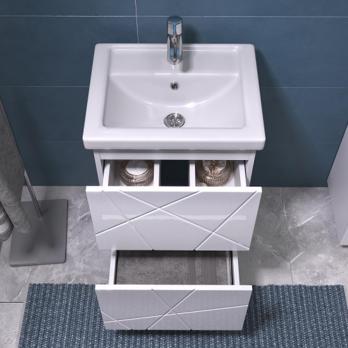 Тумба под раковину Vigo Geometry 50 tn.bsf.GEO.FOS.50.2Y цвет Белый