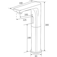 Смеситель для раковины beWash Photocell BWAM0BH856 Хром