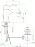 Смеситель для раковины Fiore Jafar 47ZZ5221 Бронза