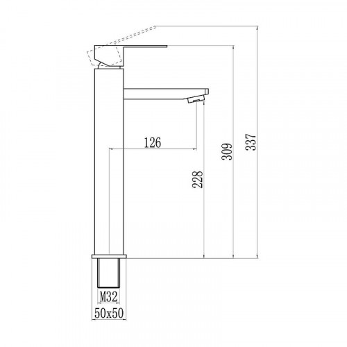 Смеситель для раковины Savol S-SUS2001 цвет Сатин