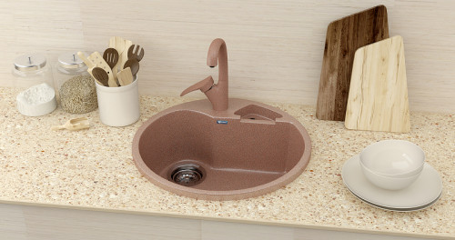 Смеситель для кухни Ulgran Classic U-001-328 Бежевый латунь