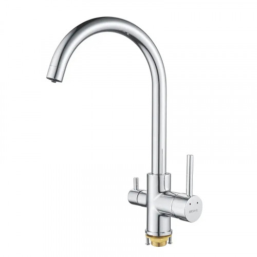 Смеситель для кухни Shevanik S128 цвет Хром