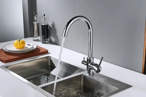 Смеситель для кухни Shevanik S128 цвет Хром