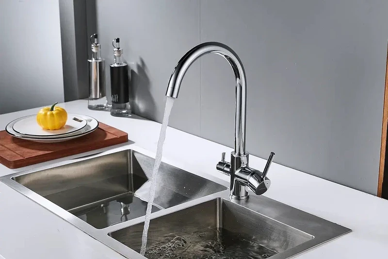 Смеситель для кухни Shevanik S128 цвет Хром