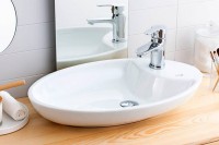 Раковина-чаша Creavit Minimal 65 MN065-00CB00E-0000 Белая фарфор накладная