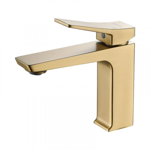 Смеситель для раковины Shevanik S4401G цвет Золотой сатин